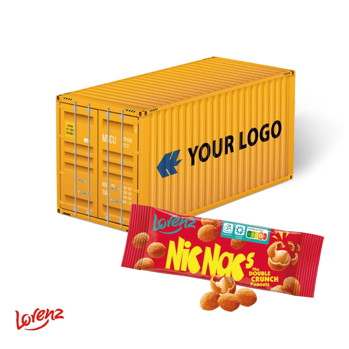 3D Präsent Container mit Lorenz Nic Nac's