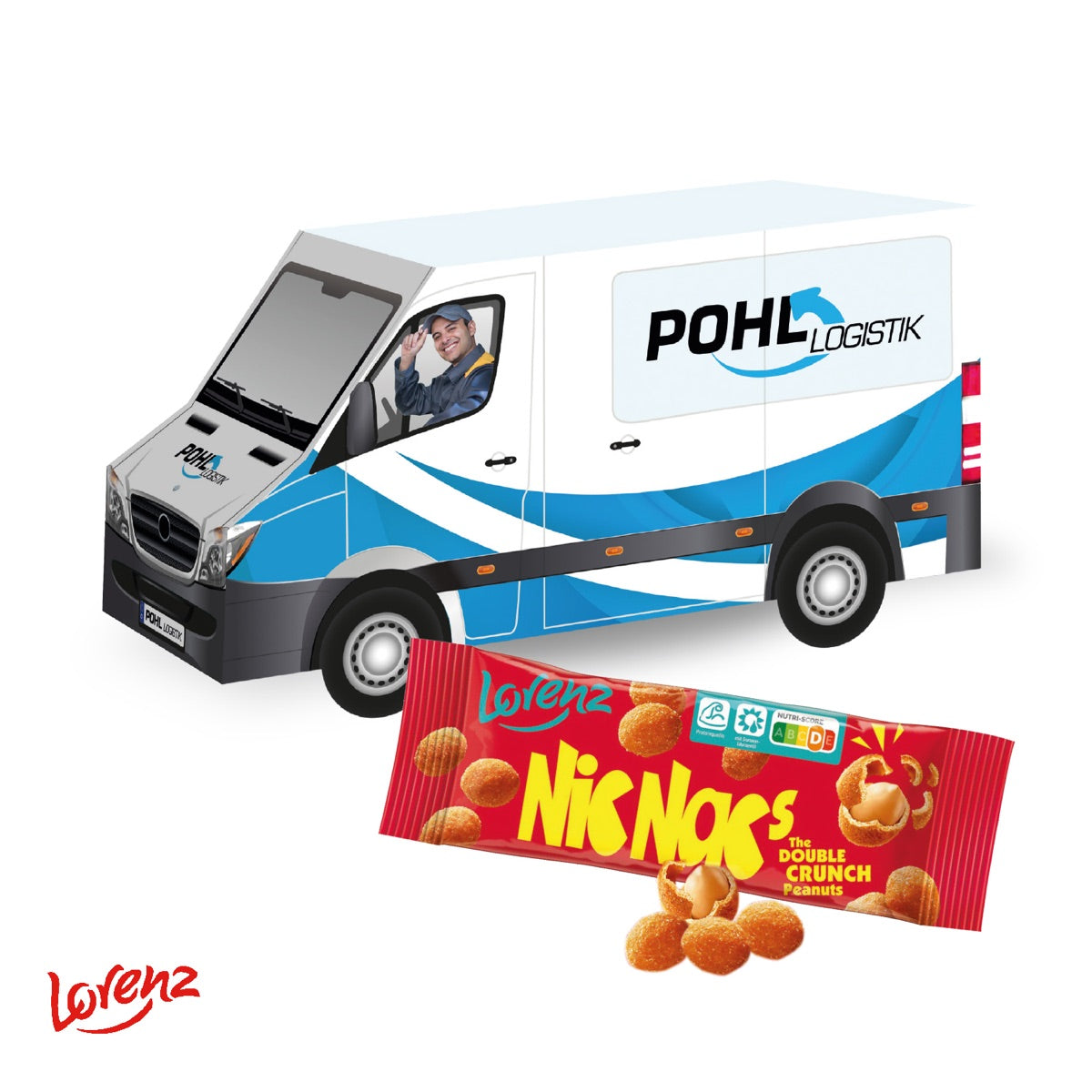 3D Präsent Transporter mit Lorenz Nic Nac's