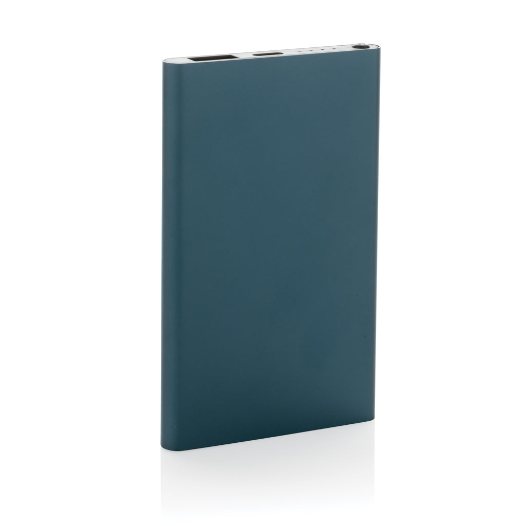 4.000mAh Type-C Powerbank aus RCS recyeltem ABS & Aluminium – blau