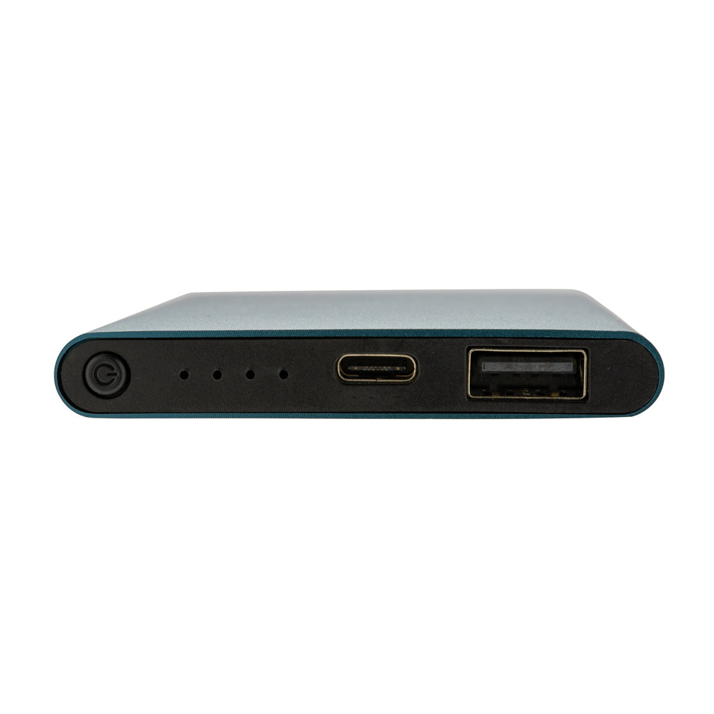 4.000mAh Type-C Powerbank aus RCS recyeltem ABS & Aluminium – blau