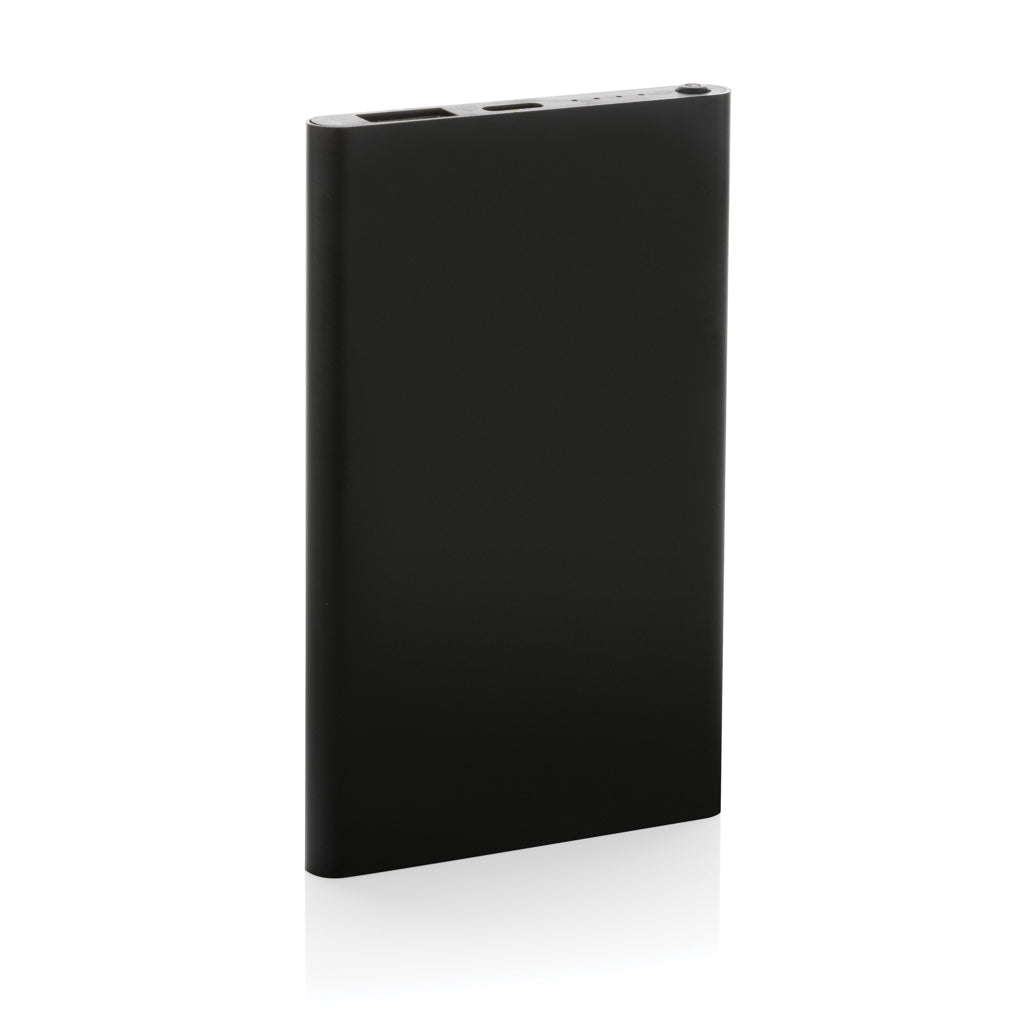 4.000mAh Type-C Powerbank aus RCS recyeltem ABS & Aluminium – schwarz