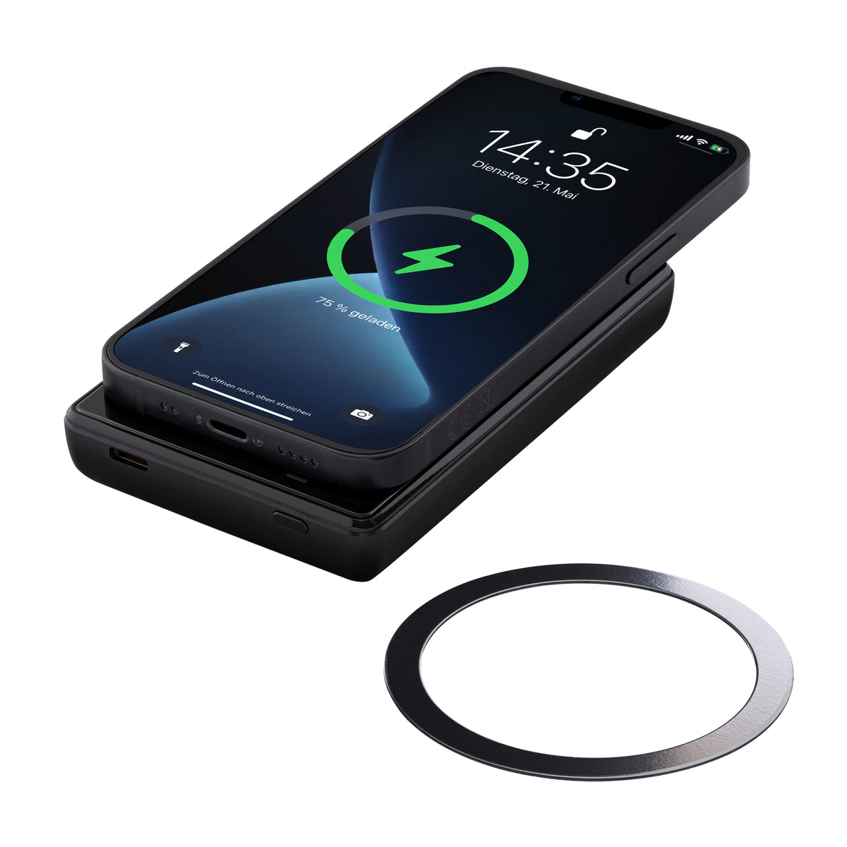 Magnetische 15W Wireless Powerbank REEVES-WATTRON ULTRA X ALU
