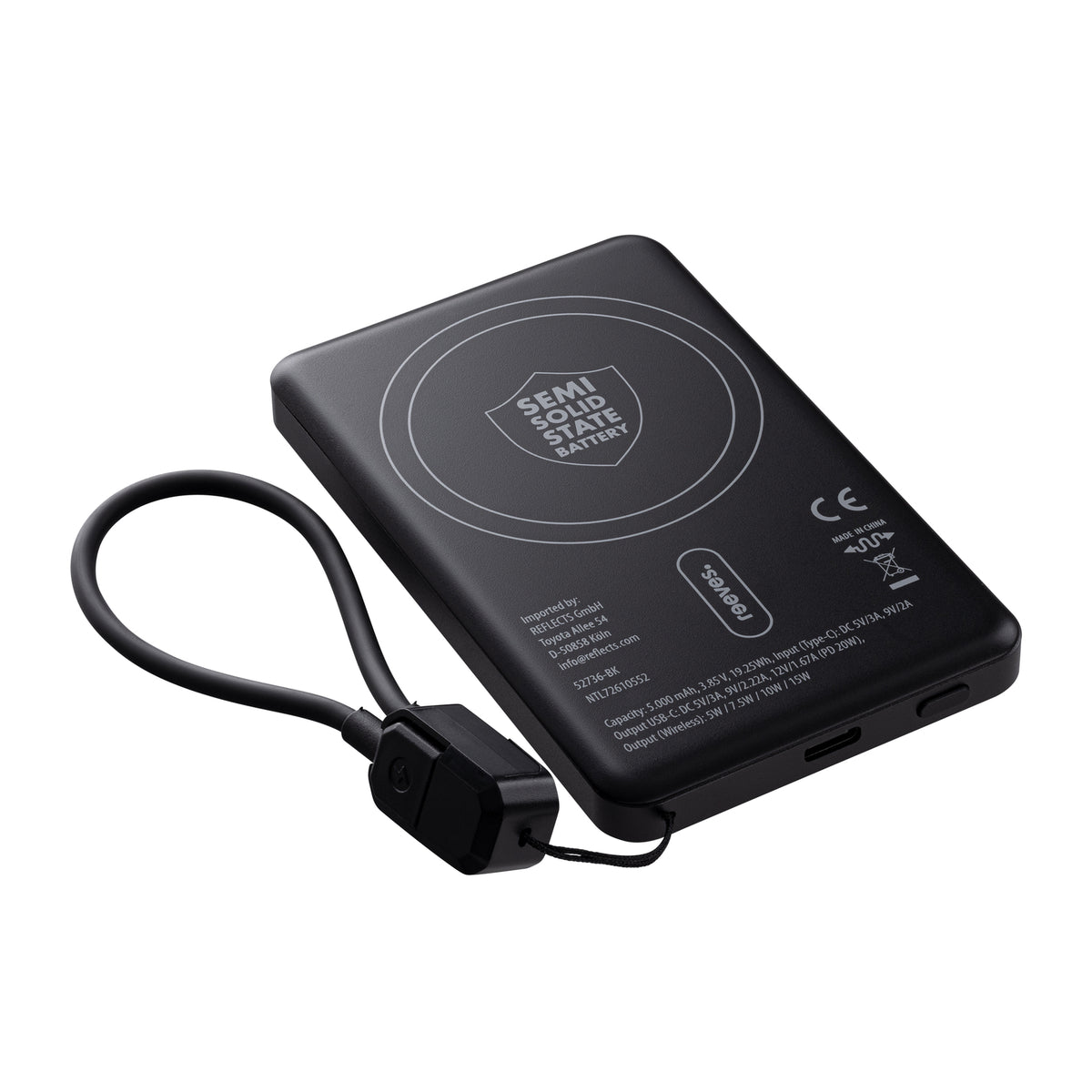 Magnetische 15W Wireless Powerbank REEVES-WATTRON PRO V ALU