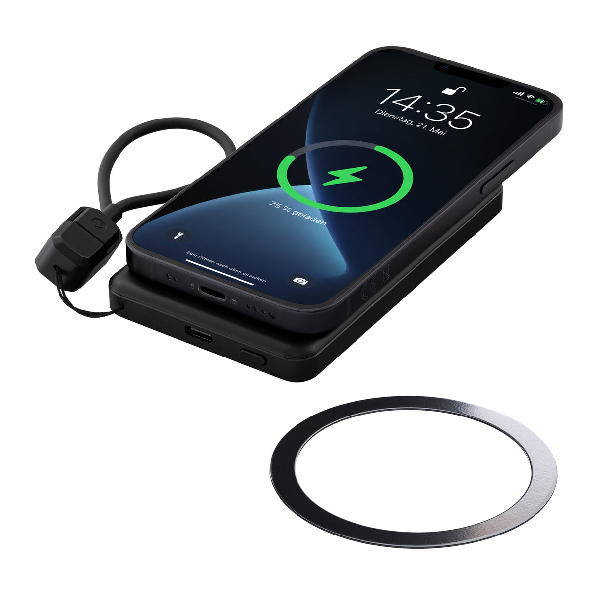 Magnetische 15W Wireless Powerbank REEVES-WATTRON PRO V ALU