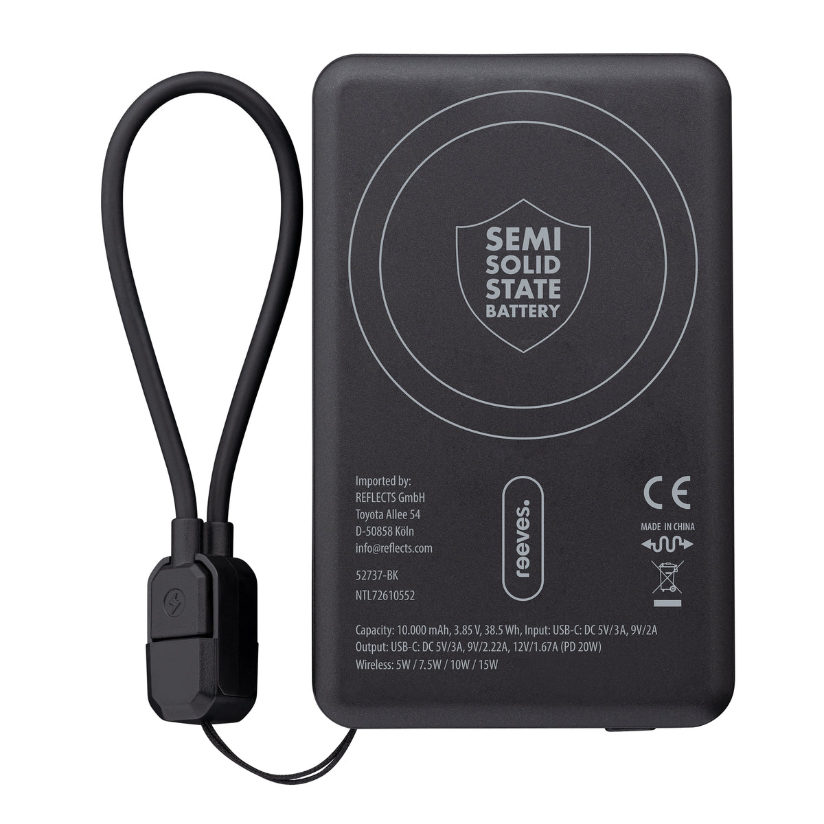 Magnetische 15W Wireless Powerbank REEVES-WATTRON PRO X ALU