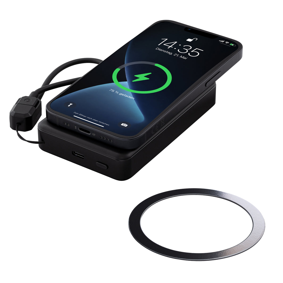 Magnetische 15W Wireless Powerbank REEVES-WATTRON PRO X ALU