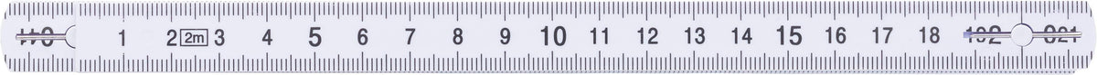 Klappmaßstab Karl, Kunststoff, 2 Meter