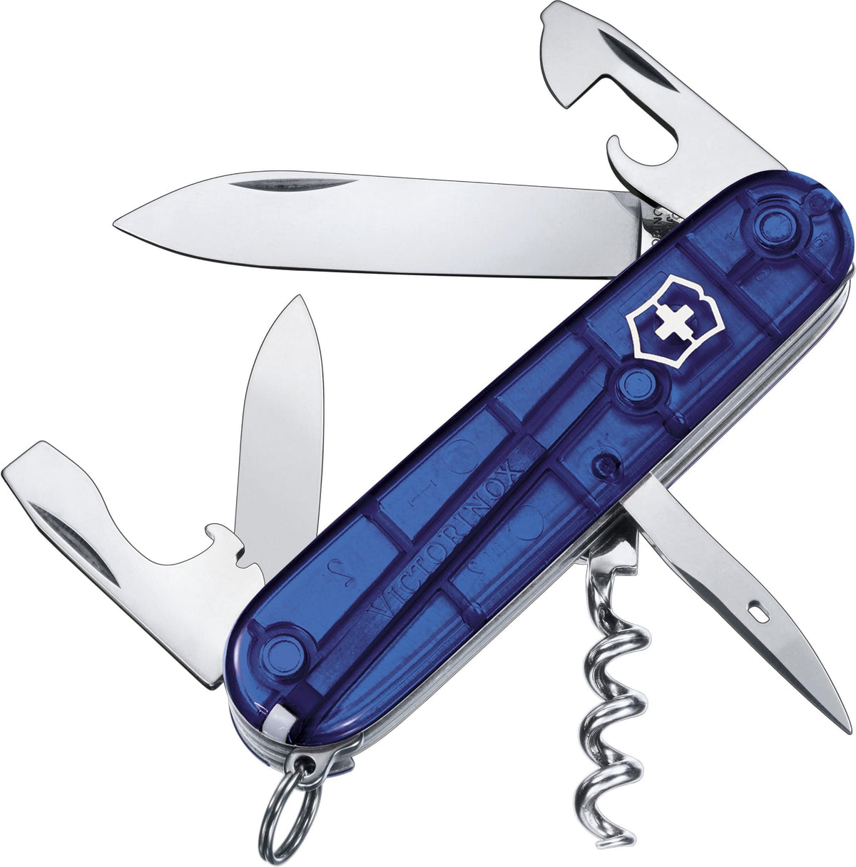 Transparent blau
