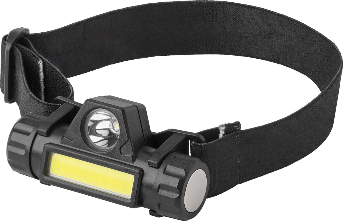 Stirnlampe Mina, Kunststoff, LED + COB, USB C aufladbar