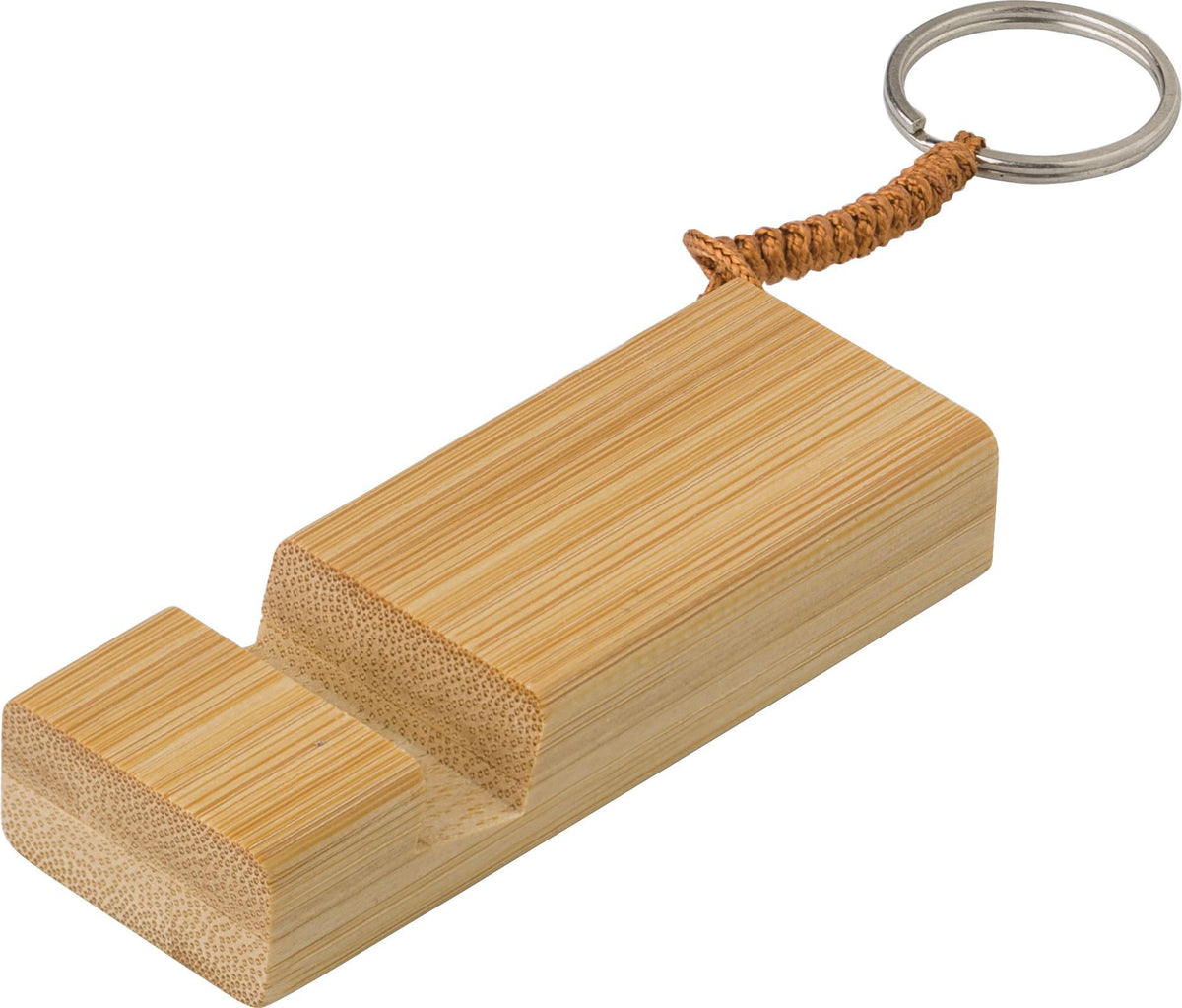 Schlüsselring Handyhalter Kian, Bambus