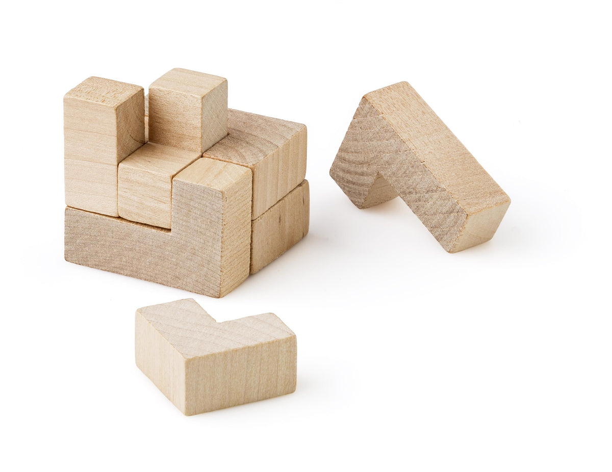 Puzzle Amber, Holz, Würfel