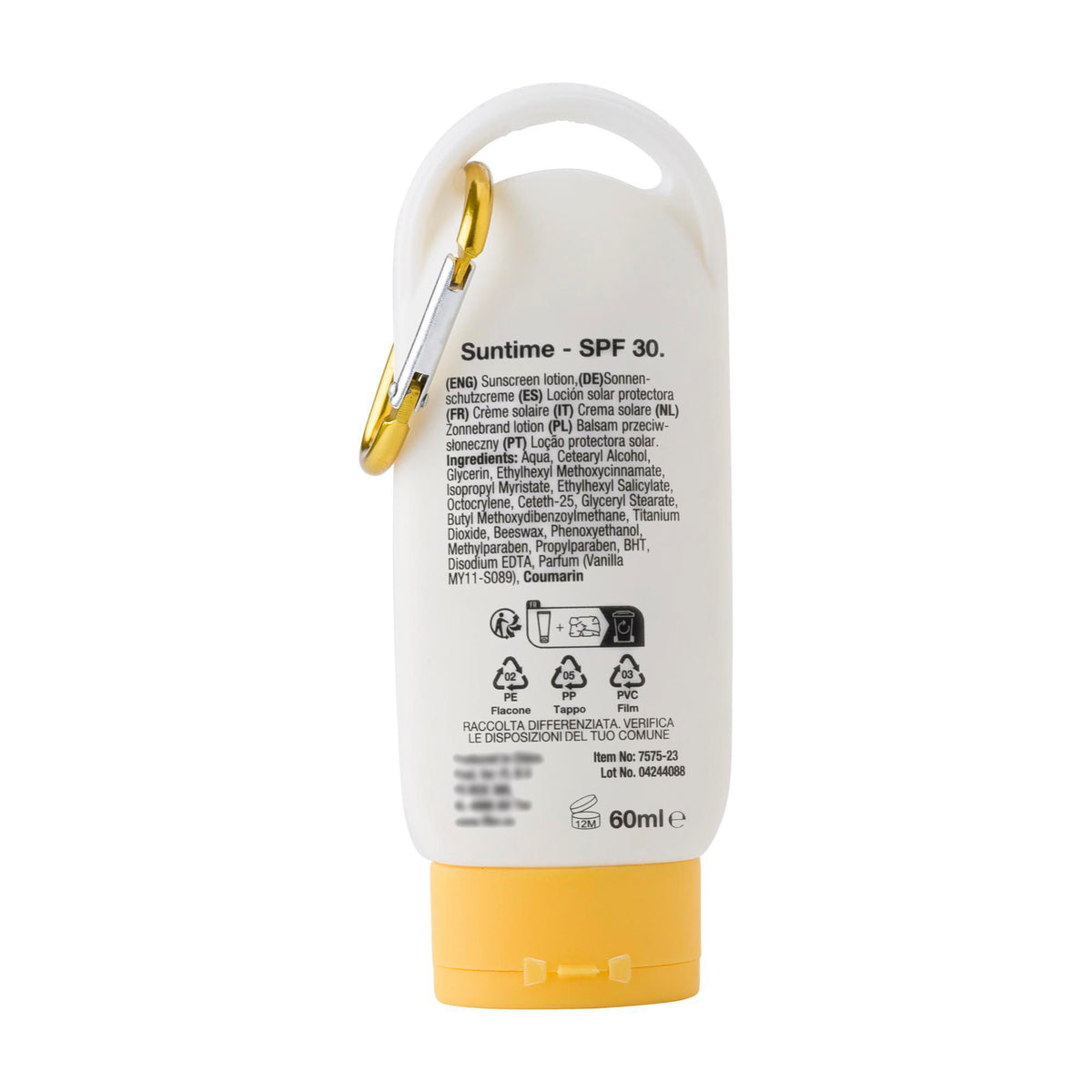 Sonnencreme Suntime, LSF 30, 60 ml