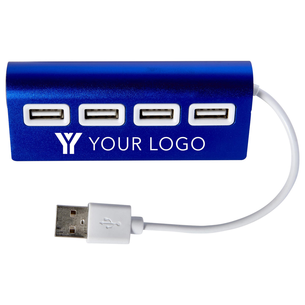 USB Hub Leo, Aluminium, 4 Anschlüsse