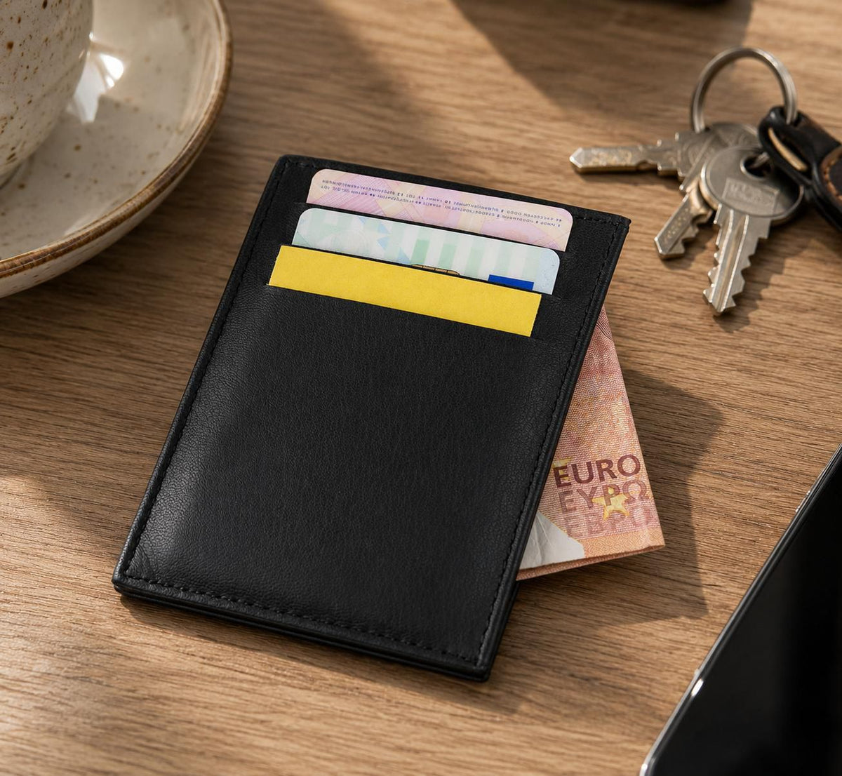 Kartenportemonnaie Logan, Ziegenleder, RFID