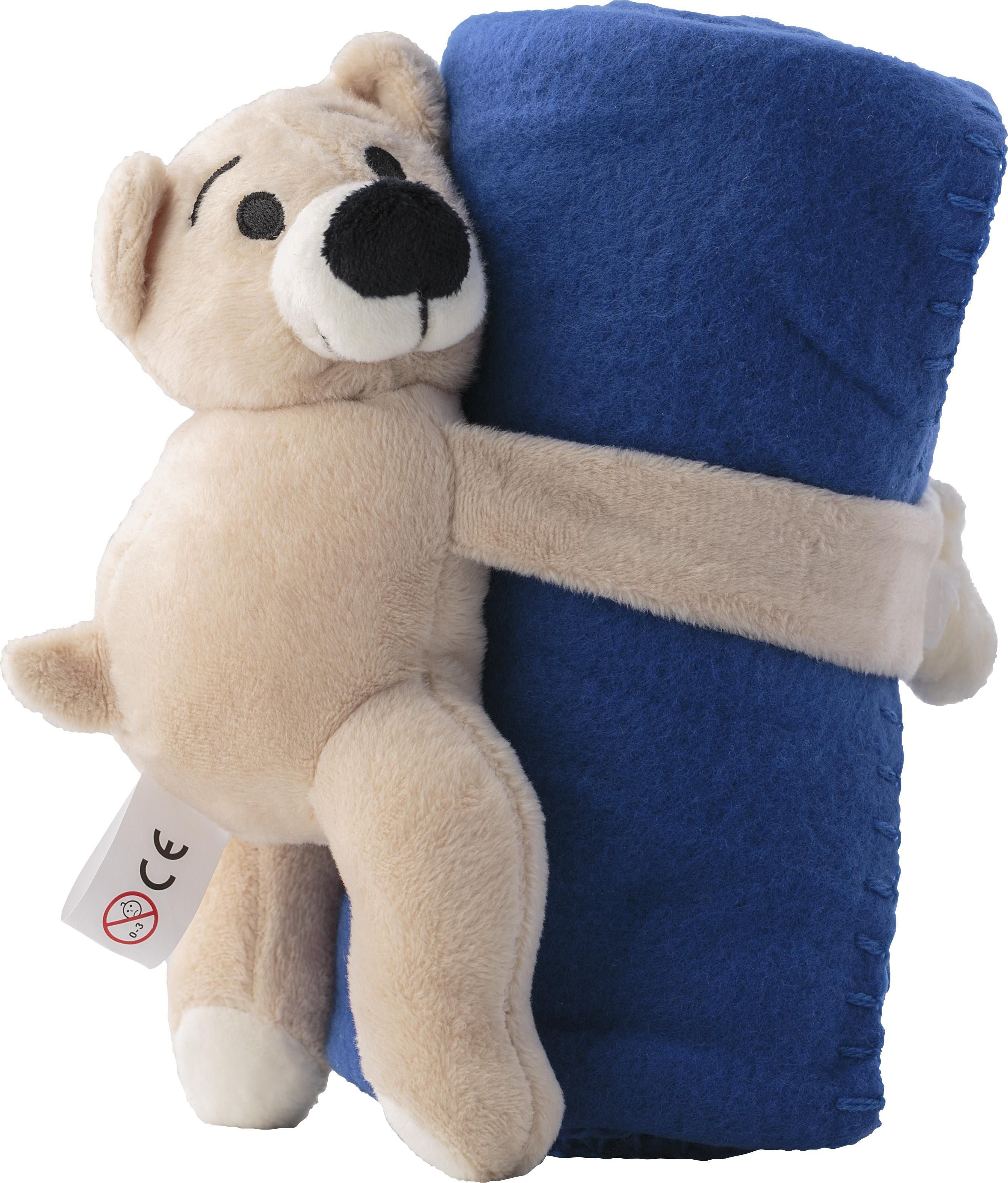 Kuscheltier Owen, Bär mit Decke