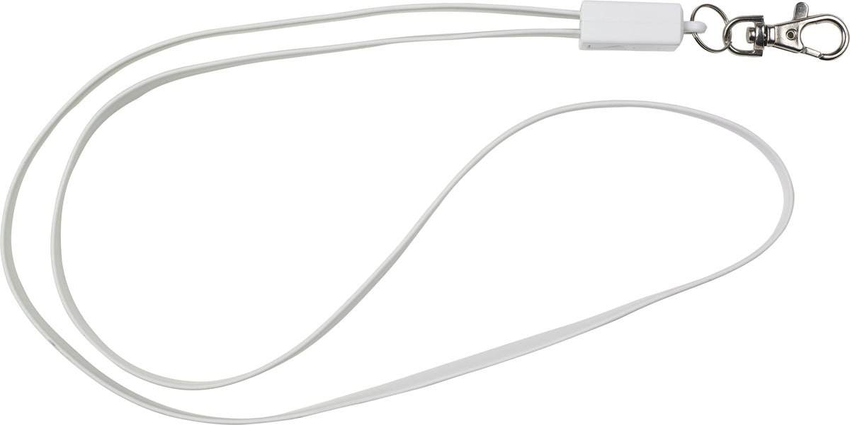 Schlüsselband mit Ladekabel Marguerite, 3 in 1