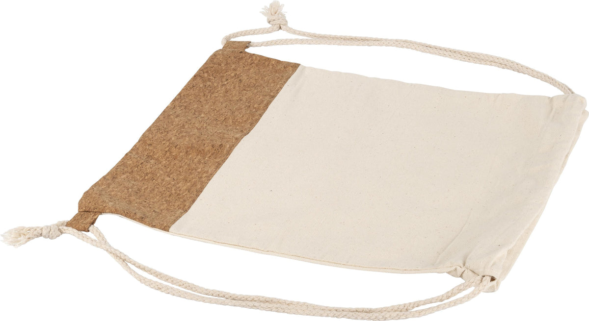 Rucksack Tianna, Baumwolle 250 g/m², Kork, 1,2 l