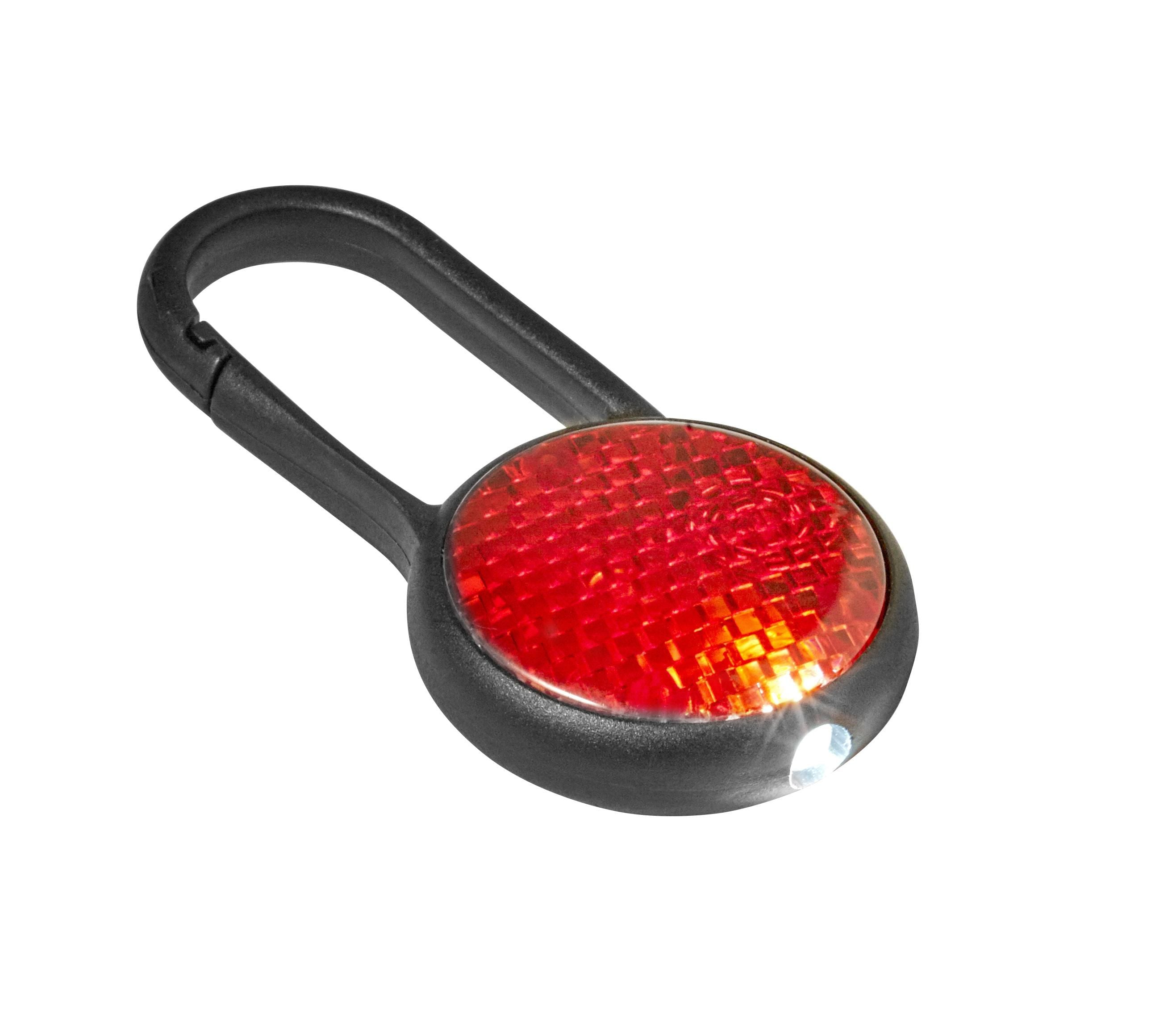 Sicherheitsleuchte Zuri, Kunststoff, Karabiner