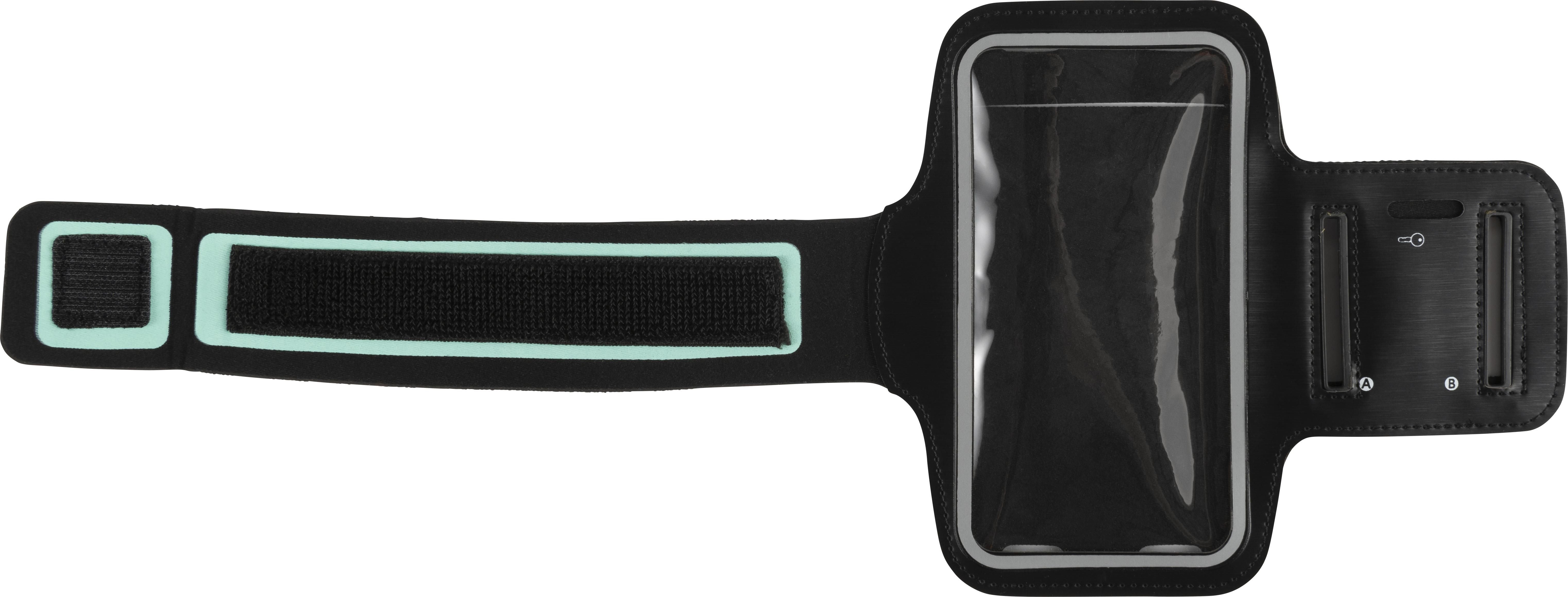 Telefonarmband Danny, Kunststoff und Klettverschluss