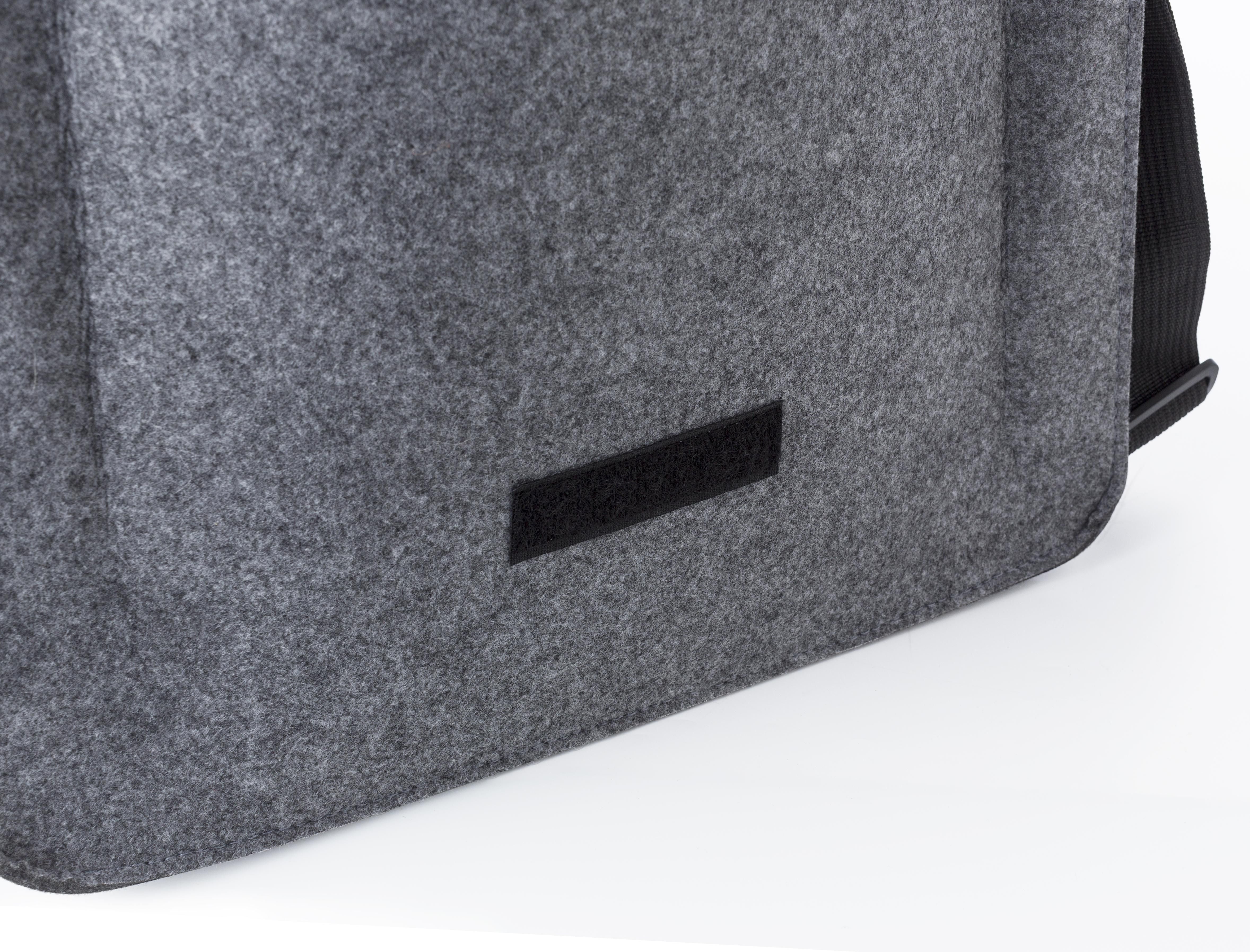 Laptoptasche Layla, Filz, 15 Zoll, Klettverschluss