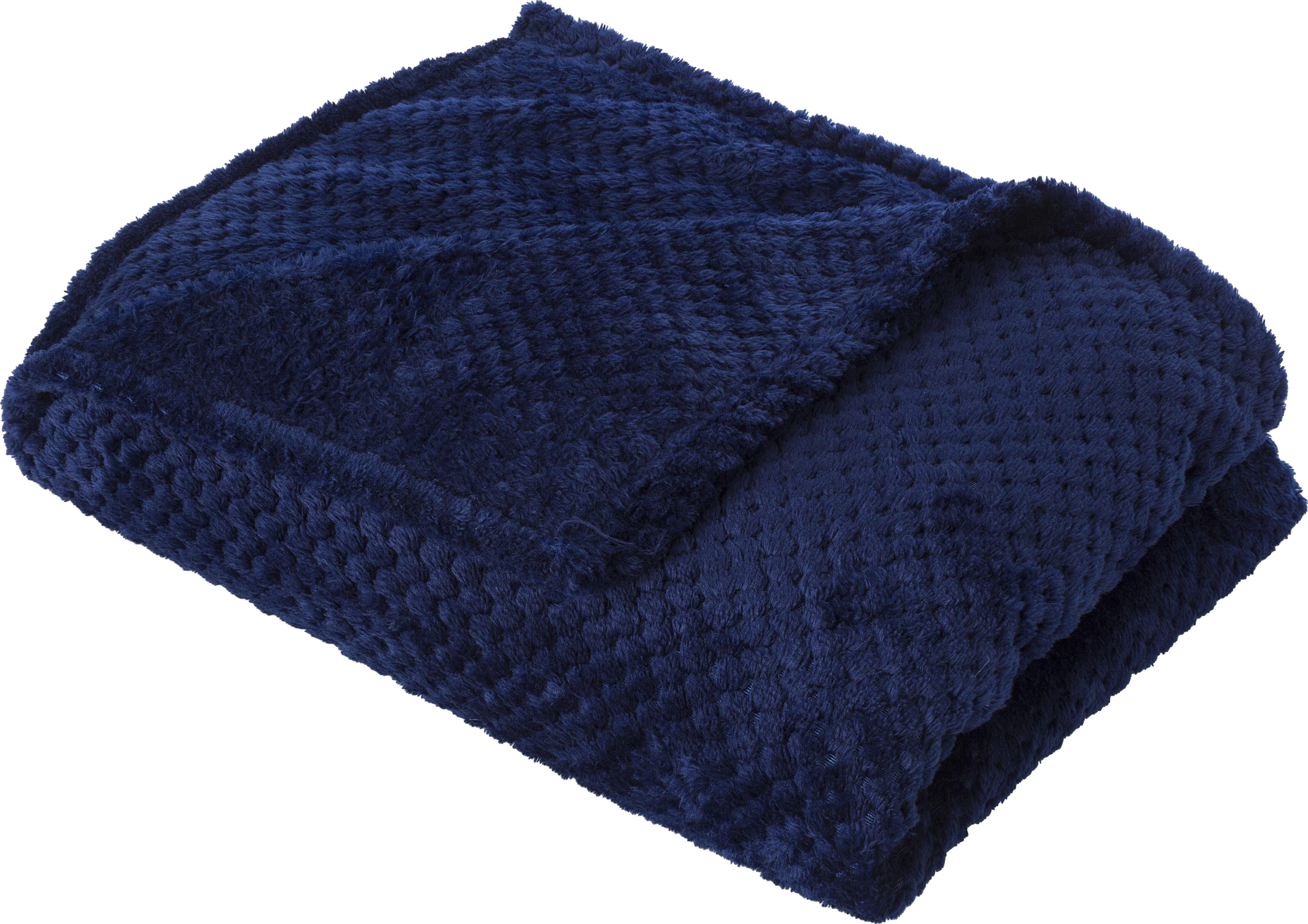 Decke Nikolai, Flanell Fleece 230 g/m², Waffeldesign