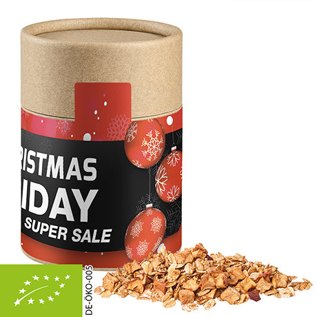 Weihnachtsmüsli in Papierdose