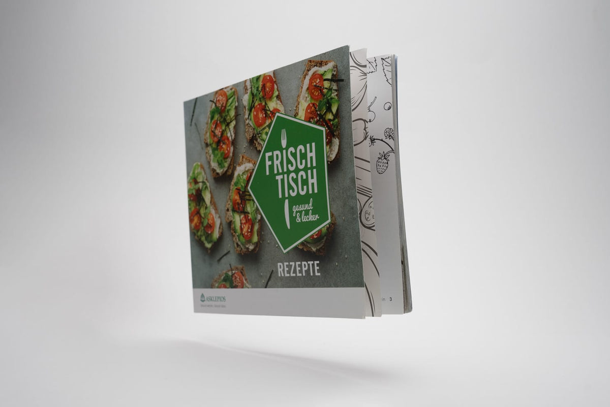 Rezeptbuch für Asklepios Kliniken, Kundenprojekt von Vanilla & Pepper