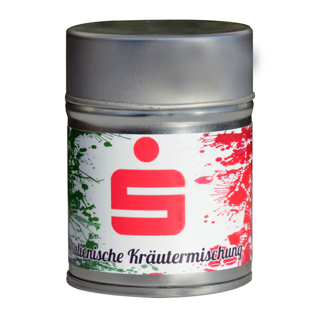 Gewürzdose in verschiedenen Sorten bedrucken.