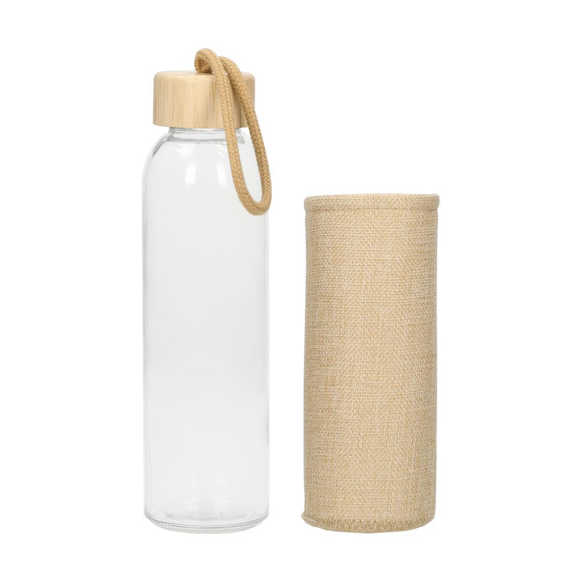 0,5L Glasflasche mit Hülle