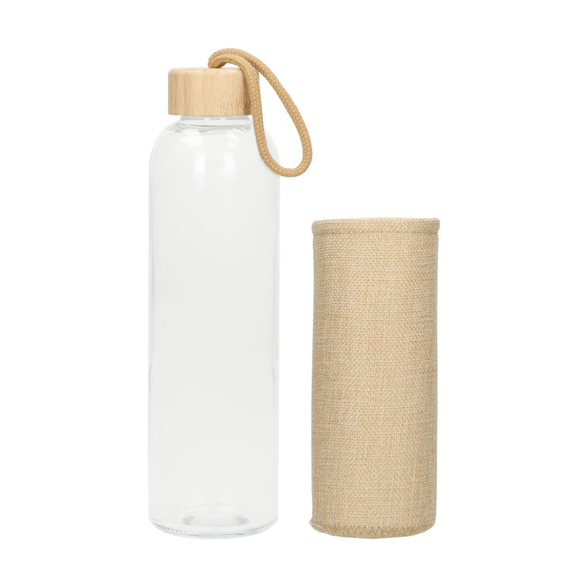 0,7L Glasflasche mit Hülle