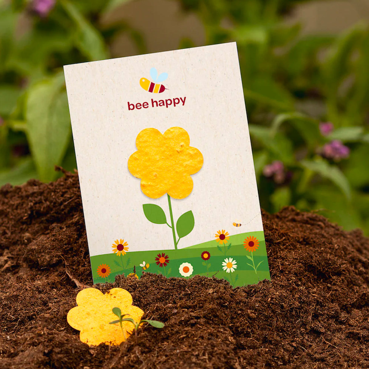 Individuelle Postkarte mit Samenpapier Logodruck
