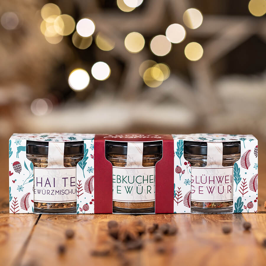 Gourmet Gewürze Set im Geschenkkarton