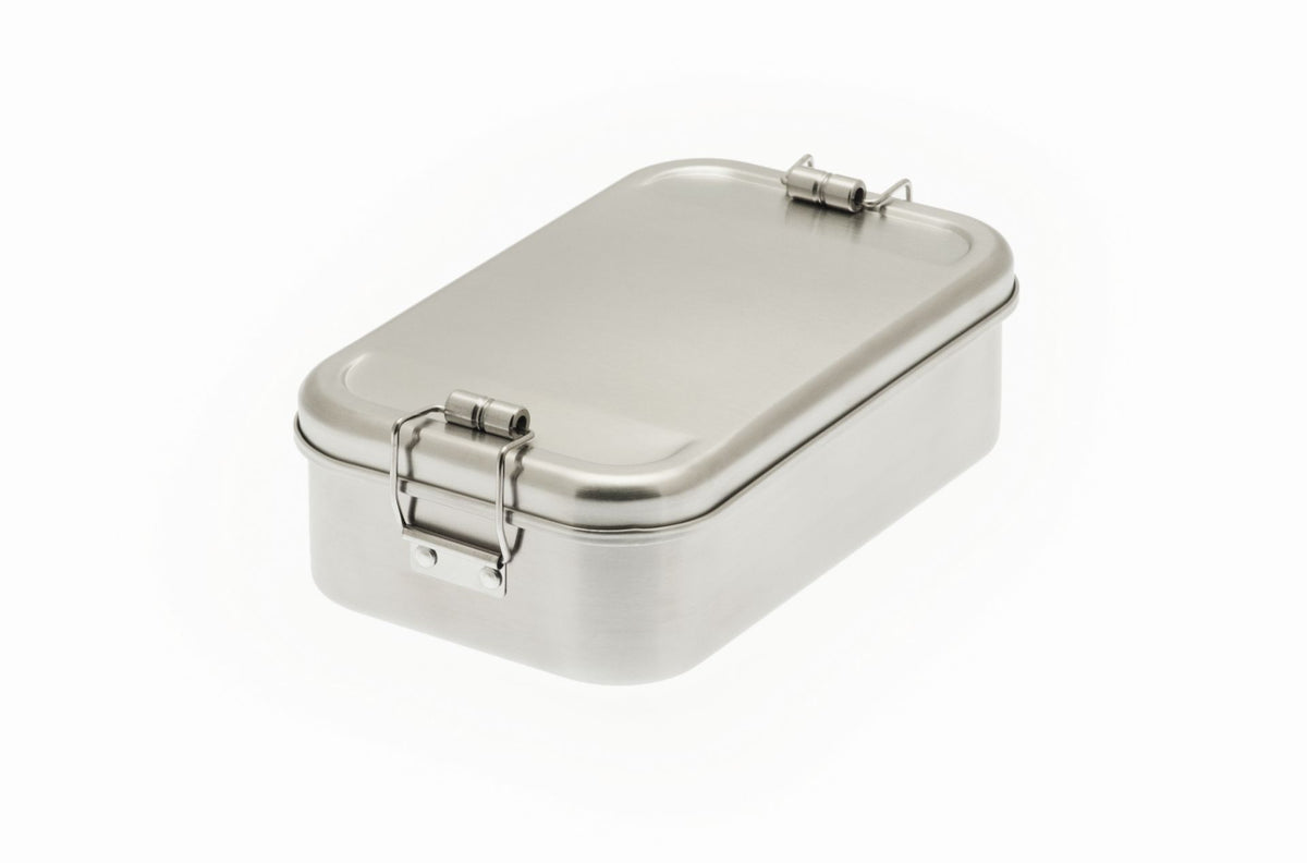 Sicht von oben auf die Edelstahl Lunchbox 
