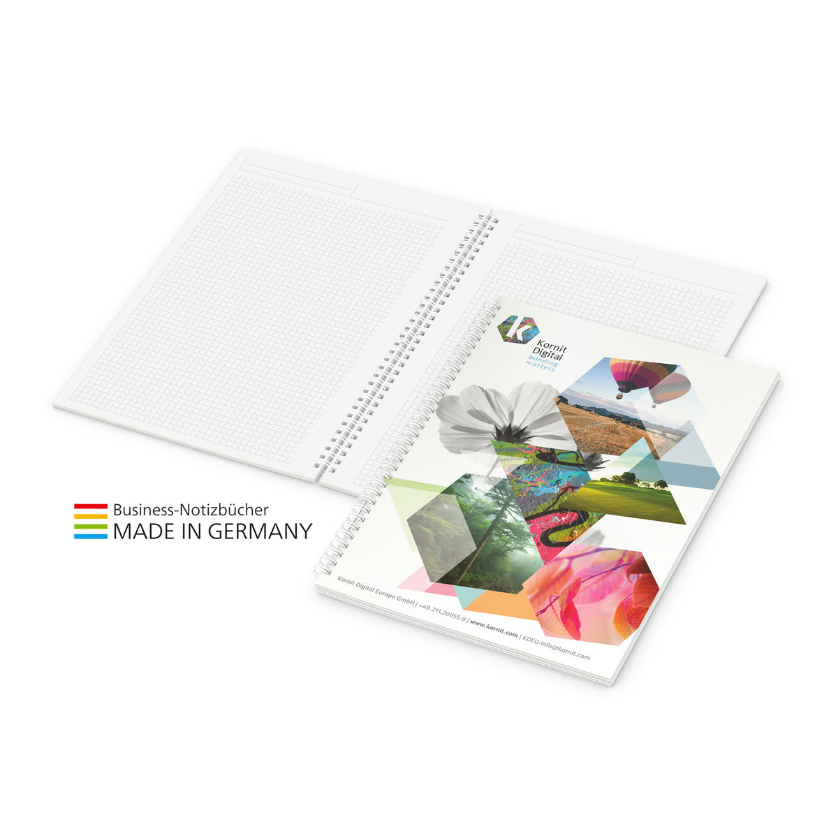 Ring Notizbuch Recyclingpapier inkl. Coverdruck