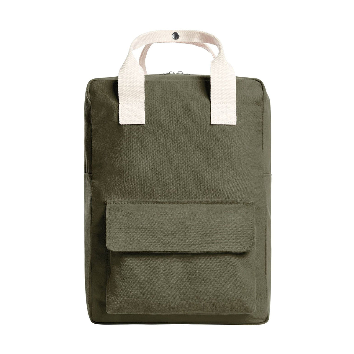 Grüner Rucksack mit Griff
