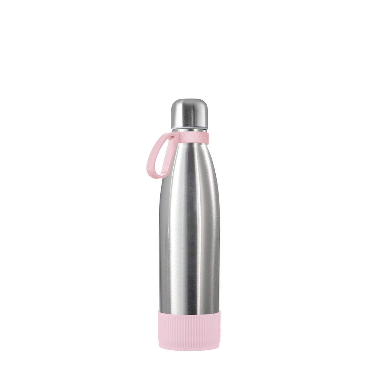 Flasche: silber, Ring: hellmagenta, Hülle: hellmagenta