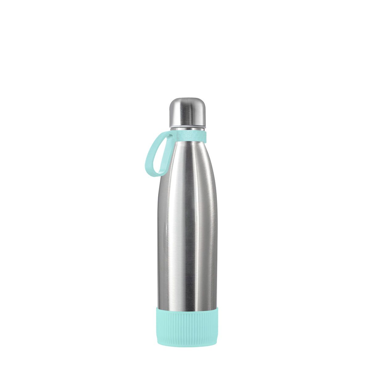 Flasche: silber, Ring: mint, Hülle: mint