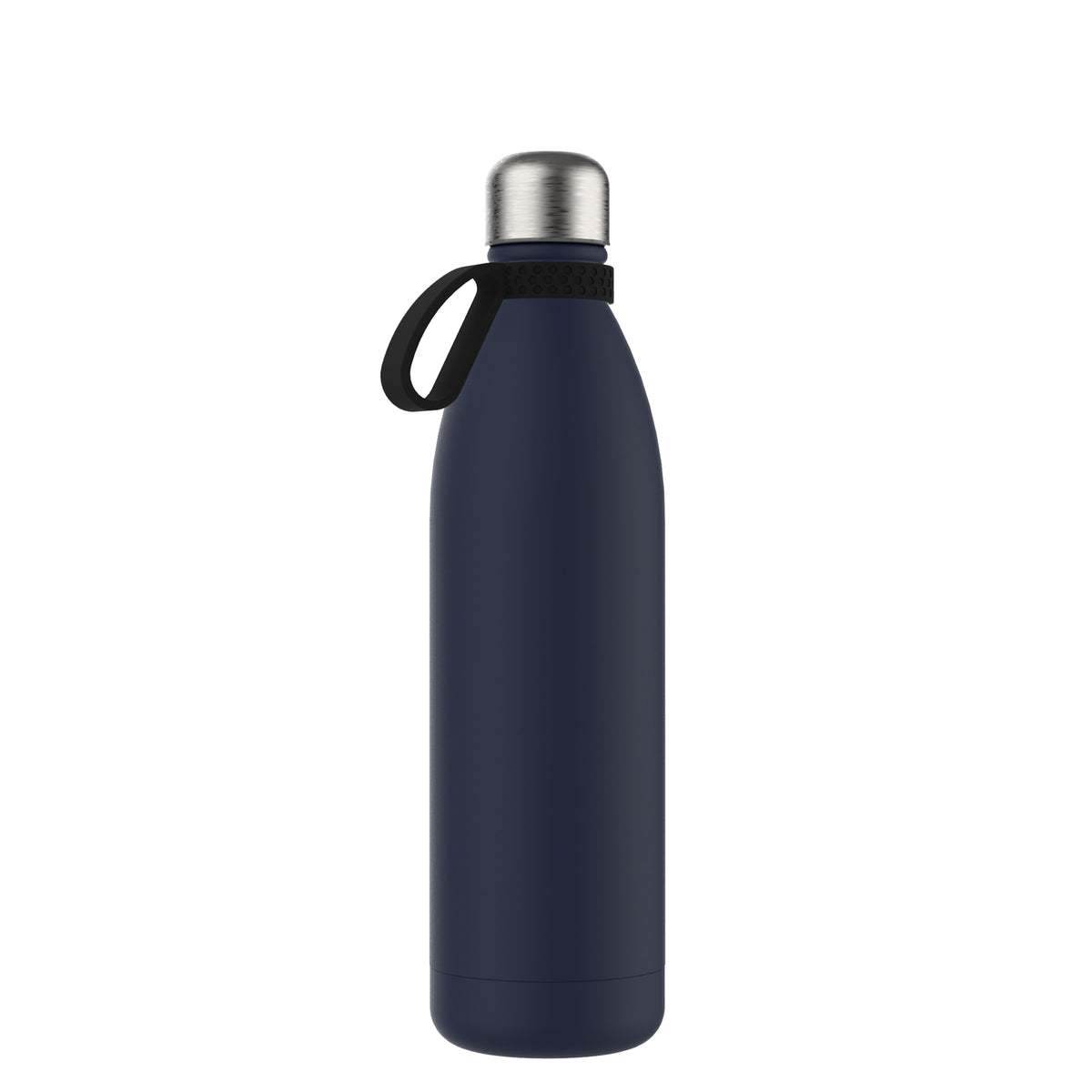 Flasche: blau, Ring: schwarz
