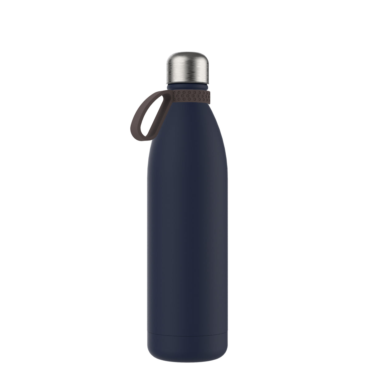 Flasche: blau, Ring: braun