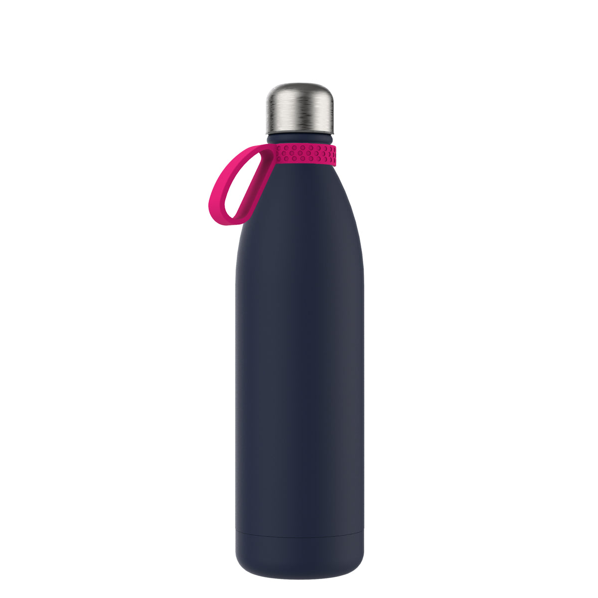 Flasche: blau, Ring: magenta