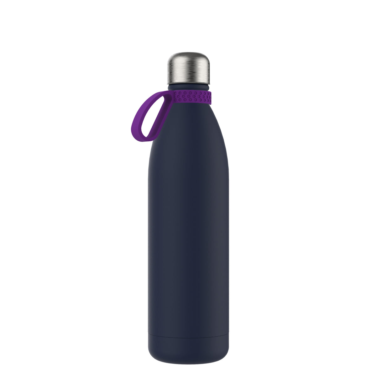 Flasche: blau, Ring: lila