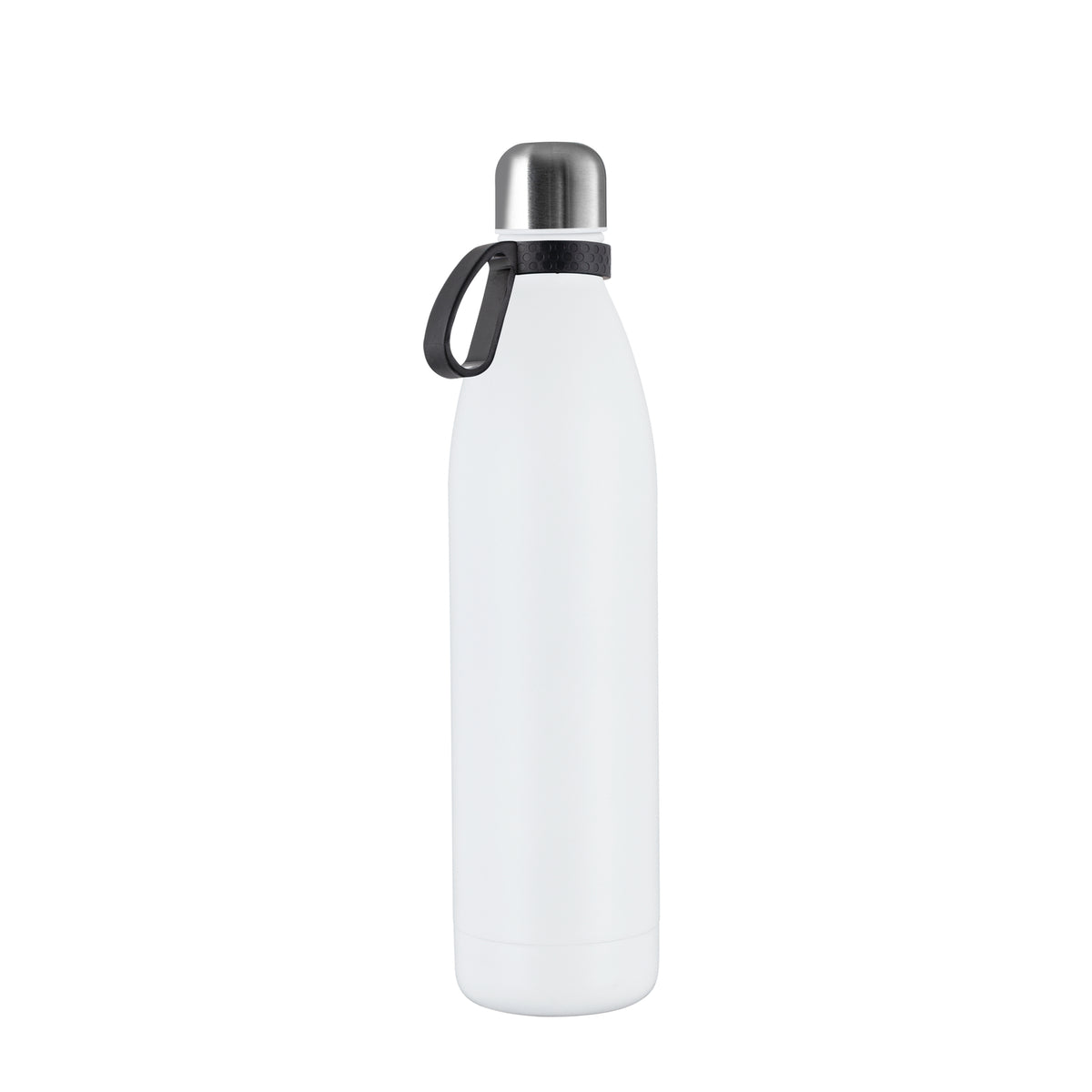 Flasche: weiß, Ring: schwarz