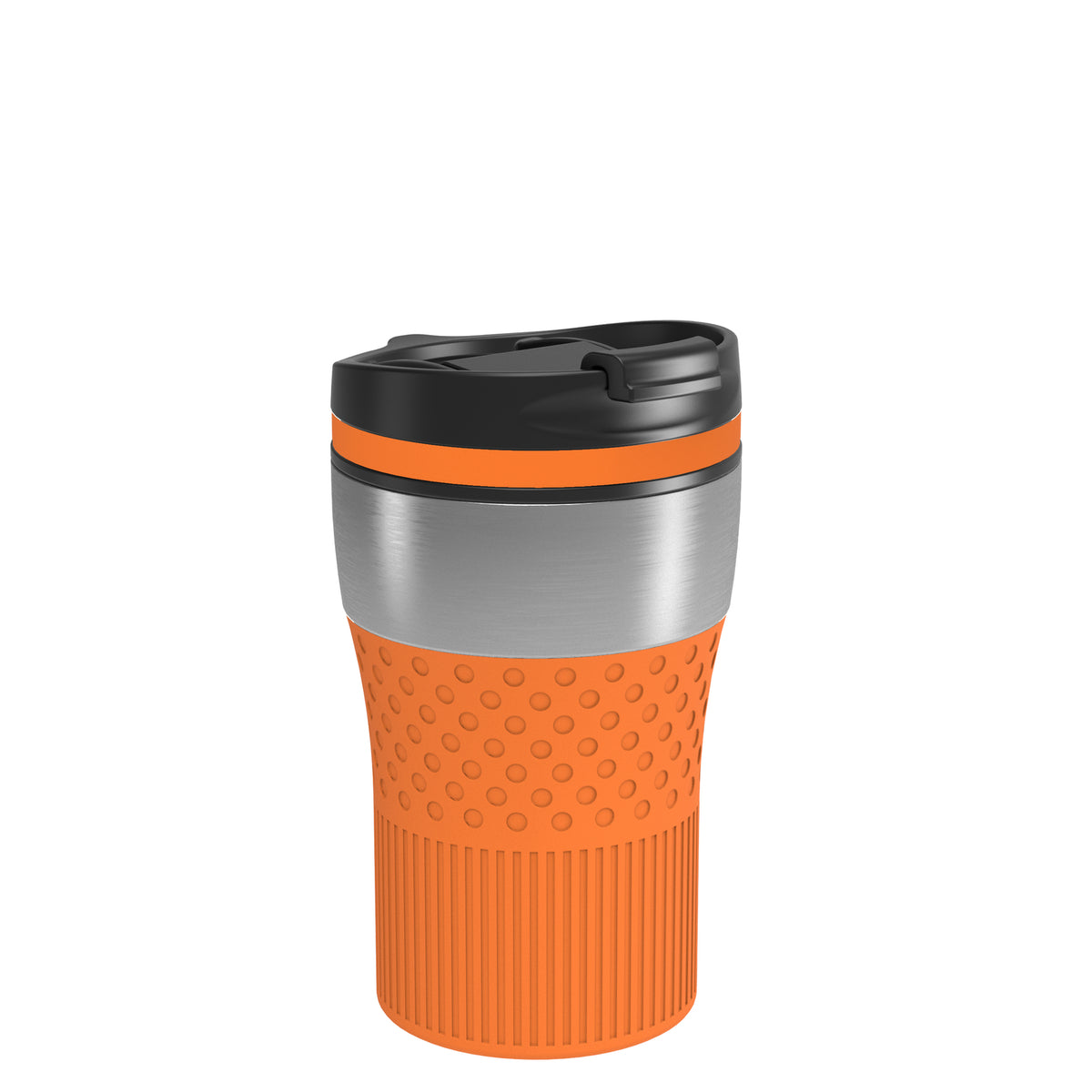 Becher: silber, Ring: orange, Hülle: orange