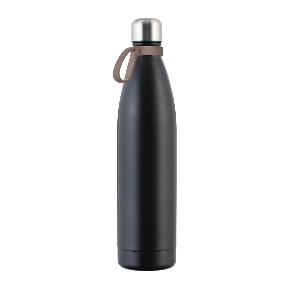 Flasche: schwarz, Ring: braun