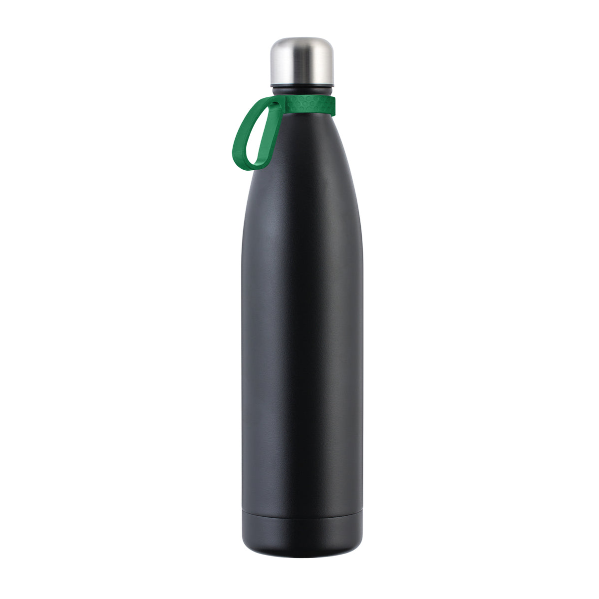 Flasche: schwarz, Ring: grün