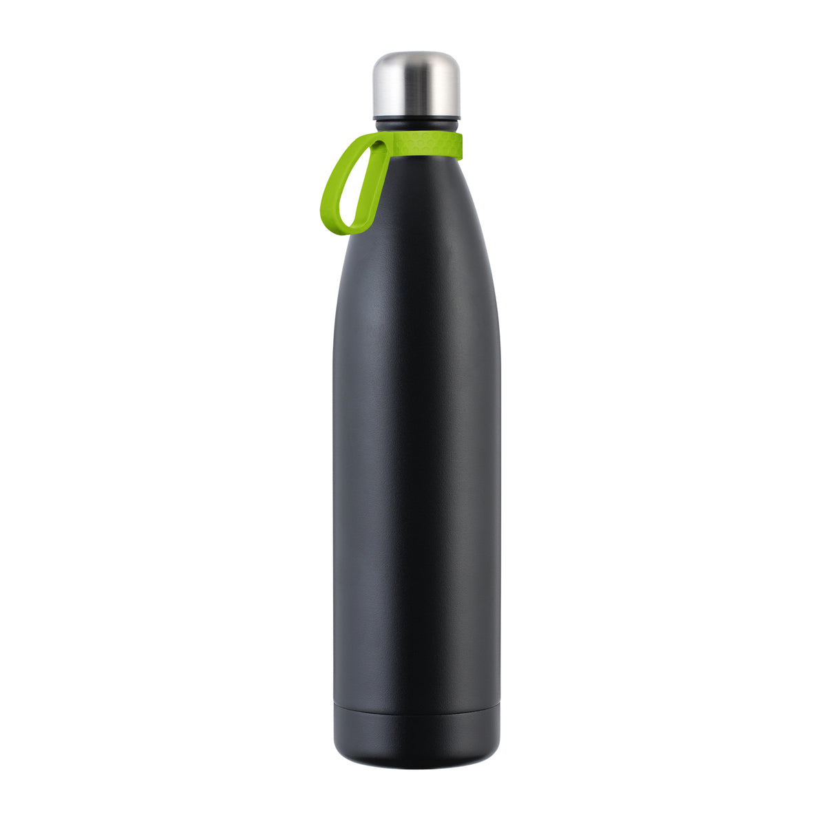 Flasche: schwarz, Ring: hellgrün