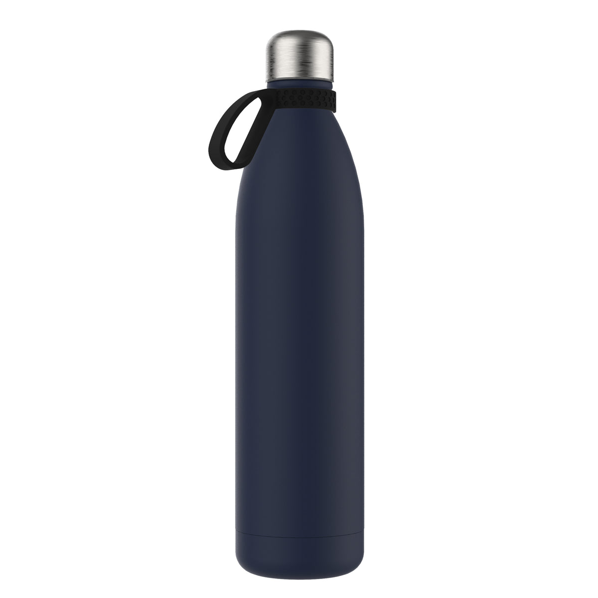 Flasche: blau, Ring: schwarz