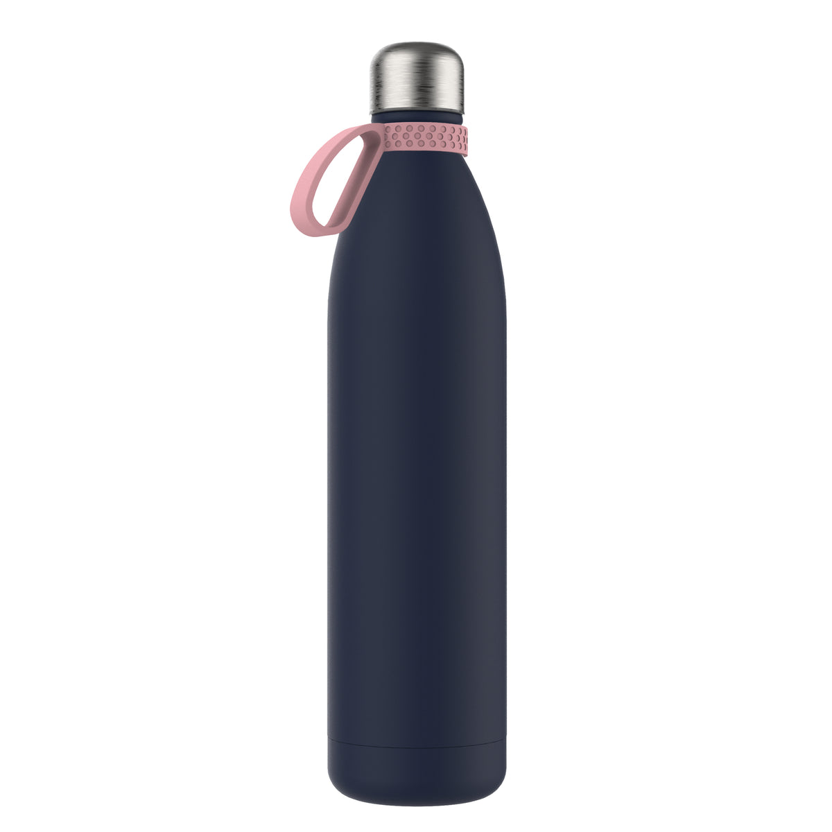 Flasche: blau, Ring: hellmagenta
