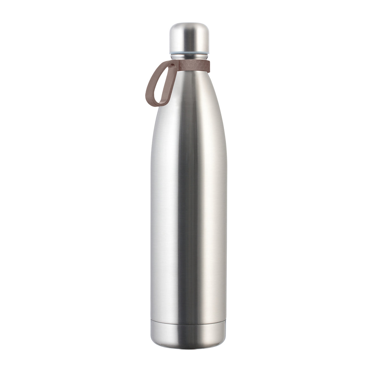 Flasche: silber, Ring: braun