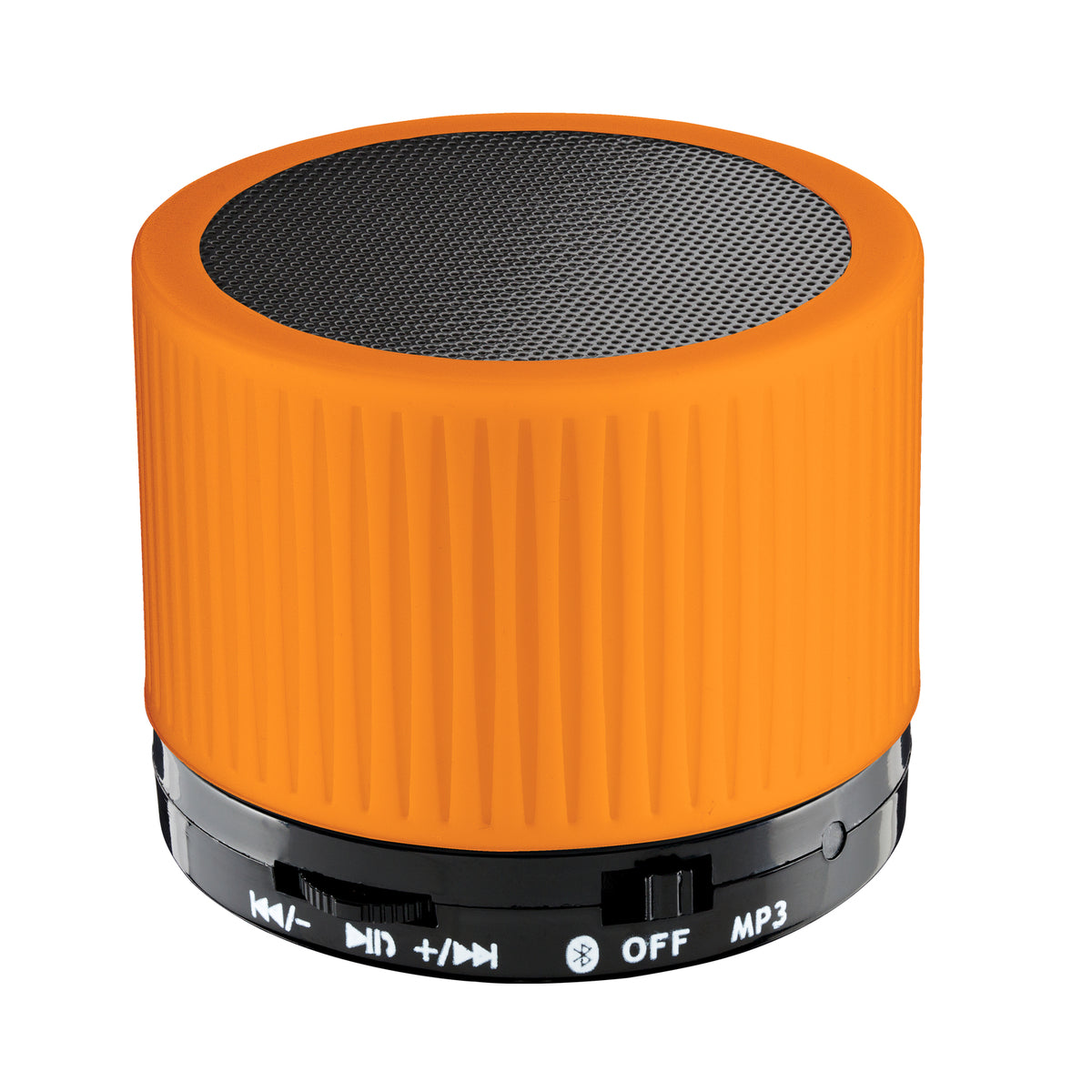Lautsprecher: schwarz, Gitter: schwarz, Hülle: orange
